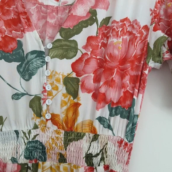 Anthro Abel the Label Osaka Garden Party Floral Boho Size‎ S Rayon Maxi Dress - Picture 6 of 9